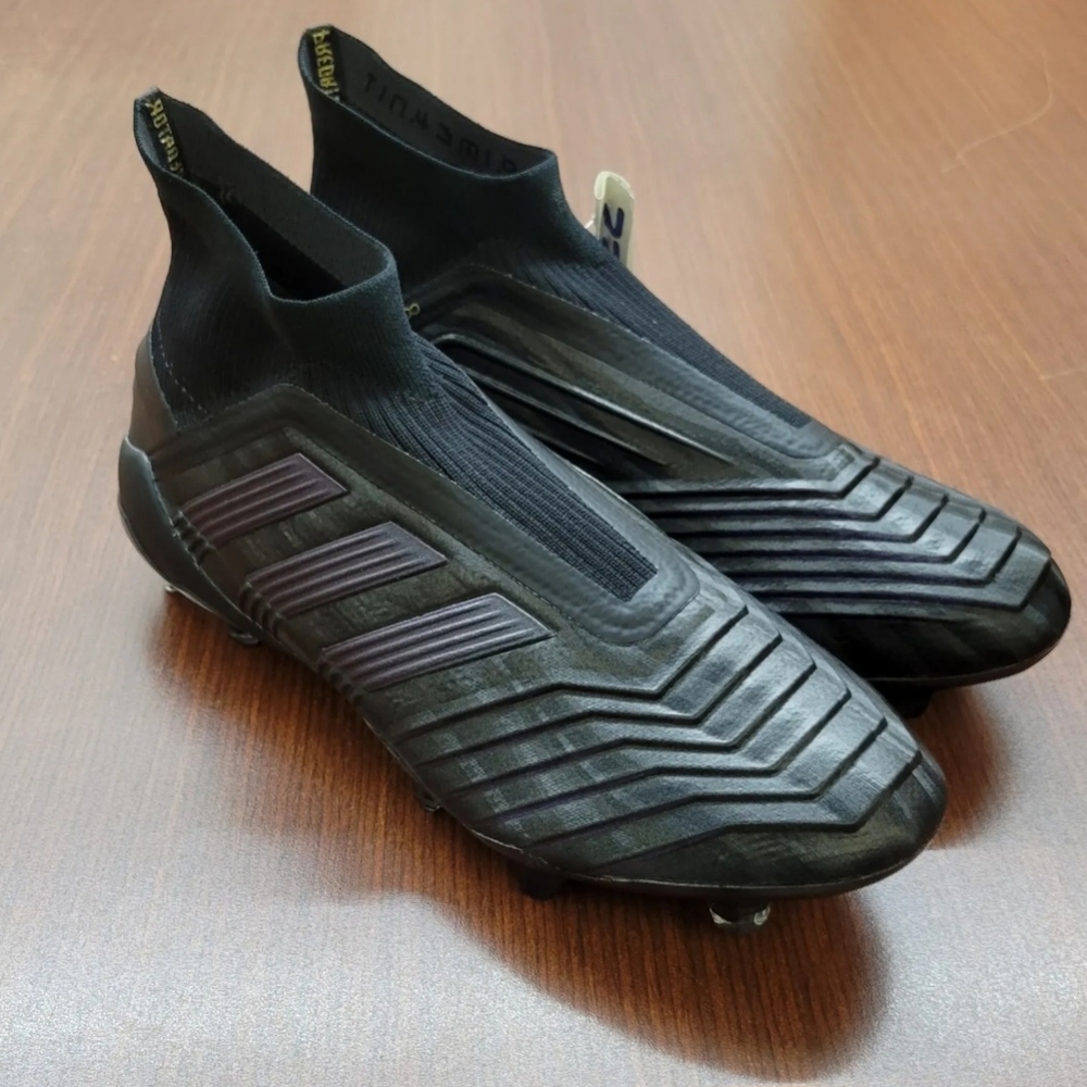 Adidas Predator 19+ FG "Black Out" Firm Ground Soccer Cleats Men's Size 7